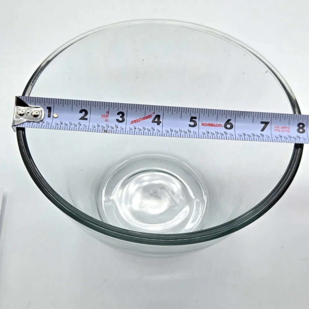 Anchor Hocking Clear Glass Mixing Bowl 2Qt USA Medium VINTAGE